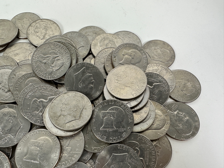 Jar Of 100 Eisenhower Silver Coins [Photo 7]