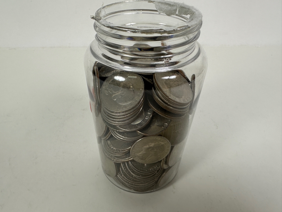 Jar Of Bicentennial Dollar, Halves & Quarters (6 Dollars, 26 Halves & 124 Quarters) [Photo 10]