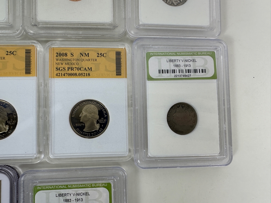 NGC Box With 17 Assorted Vintage, Proof & Silver Slabs [Photo 6]