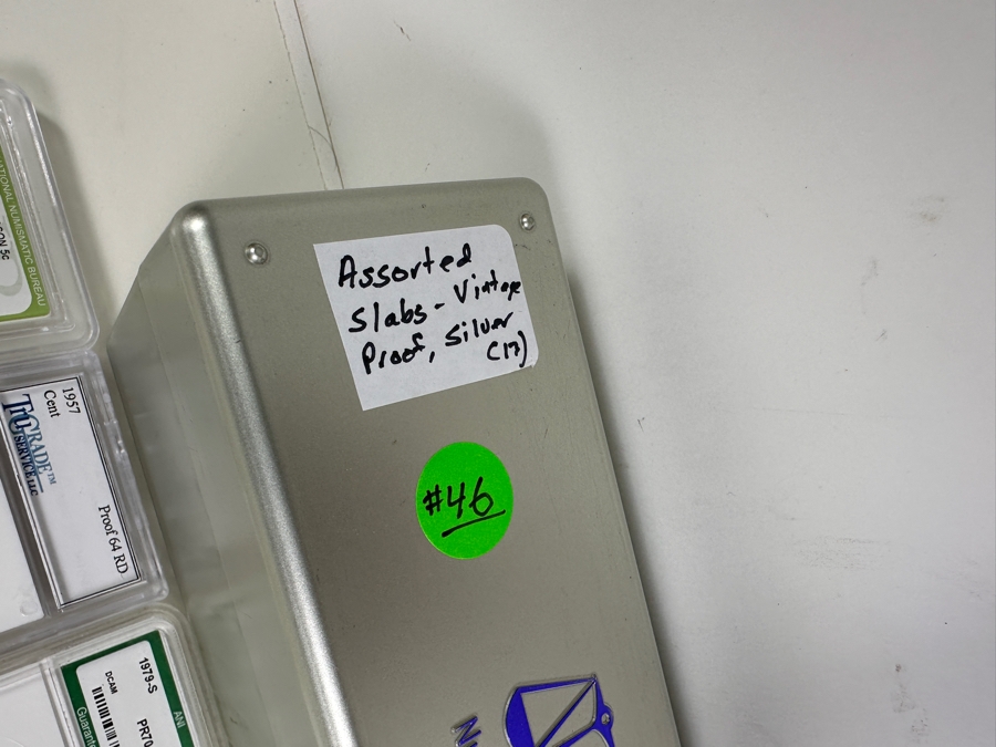 NGC Box With 17 Assorted Vintage, Proof & Silver Slabs [Photo 10]