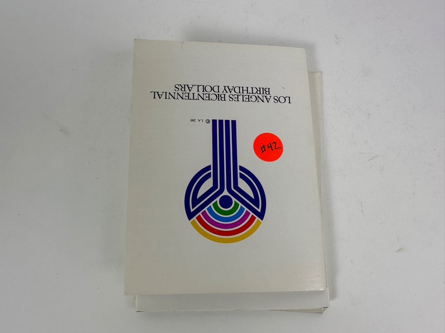 Three Sets Of 1981 Los Angeles Bicentennial Dollars 6 Uncirculated Dollar Coins Each In Like New Folders [Photo 7]