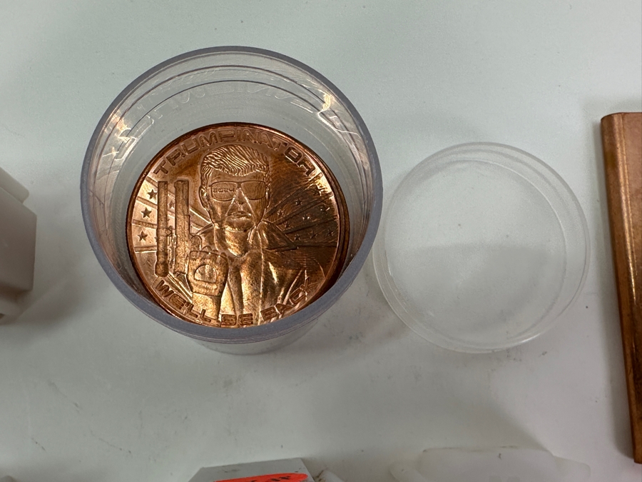 Bullion Lot: 53oz Of Copper Rounds & Bars, 10oz Of Titanium 1oz Rounds, 15oz Of Zinc 1oz Rounds [Photo 10]