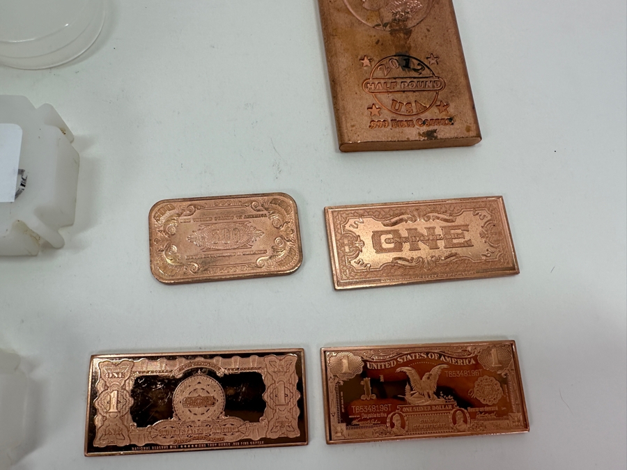 Bullion Lot: 53oz Of Copper Rounds & Bars, 10oz Of Titanium 1oz Rounds, 15oz Of Zinc 1oz Rounds [Photo 13]