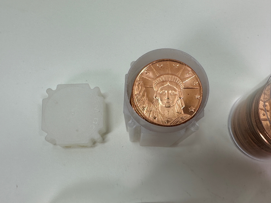 Bullion Lot: 53oz Of Copper Rounds & Bars, 10oz Of Titanium 1oz Rounds, 15oz Of Zinc 1oz Rounds [Photo 9]