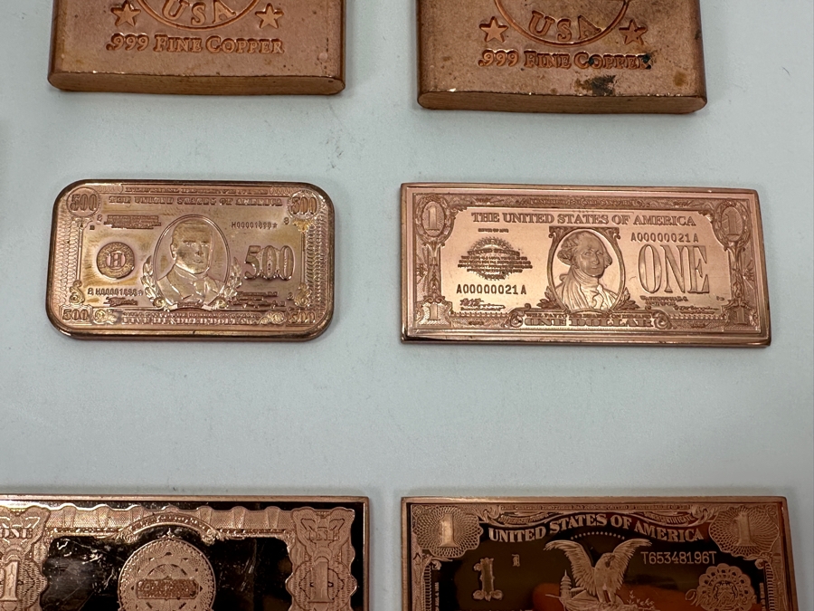 Bullion Lot: 53oz Of Copper Rounds & Bars, 10oz Of Titanium 1oz Rounds, 15oz Of Zinc 1oz Rounds [Photo 3]