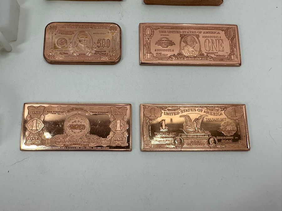 Bullion Lot: 53oz Of Copper Rounds & Bars, 10oz Of Titanium 1oz Rounds, 15oz Of Zinc 1oz Rounds [Photo 4]
