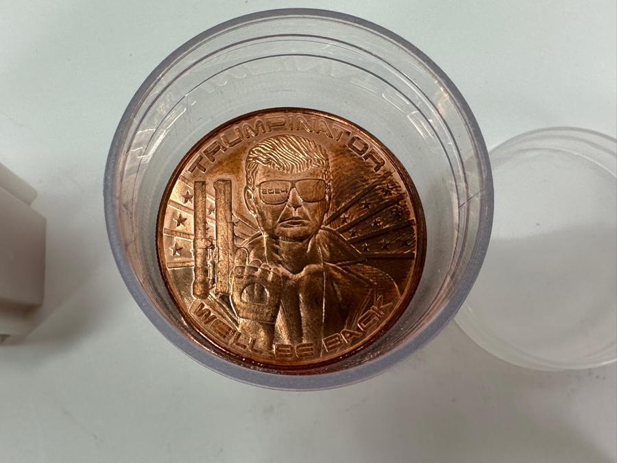 Bullion Lot: 53oz Of Copper Rounds & Bars, 10oz Of Titanium 1oz Rounds, 15oz Of Zinc 1oz Rounds [Photo 11]