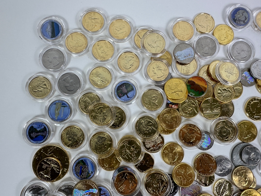 Over $50 In Face Value 24k Gold Plated, Hologram Or Painted U.S. Coins [Photo 9]