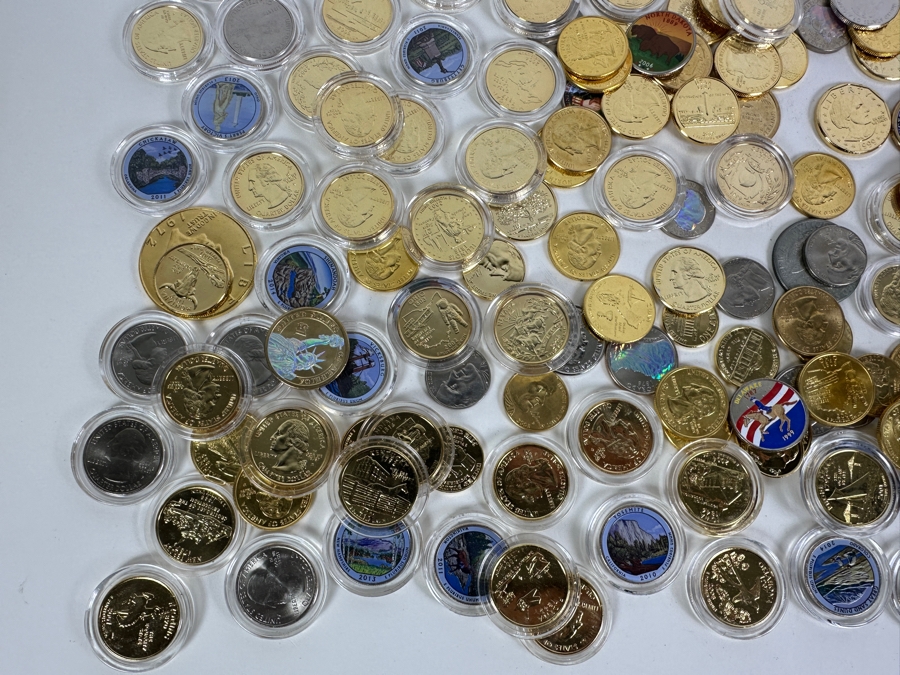 Over $50 In Face Value 24k Gold Plated, Hologram Or Painted U.S. Coins [Photo 8]