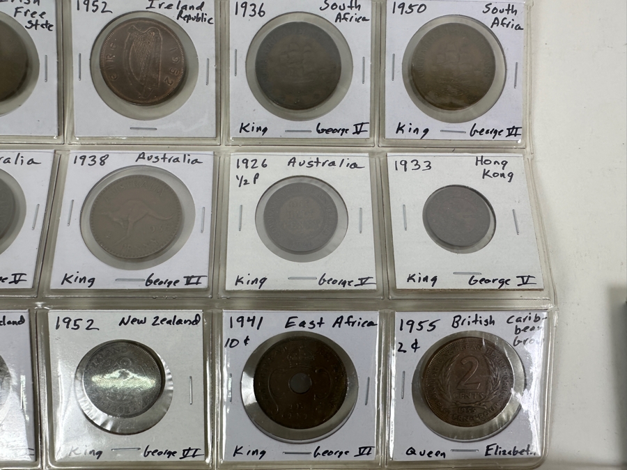 Over 11 Pounds Of British Commonwealth Large Pennies: England, Australia, New Zealand, South Africa, Hong Kong, Ireland, East Africa. 1825 To 1967 11.59 Troy Pound [Photo 12]