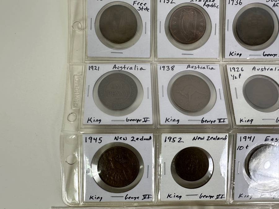 Over 11 Pounds Of British Commonwealth Large Pennies: England, Australia, New Zealand, South Africa, Hong Kong, Ireland, East Africa. 1825 To 1967 11.59 Troy Pound [Photo 13]