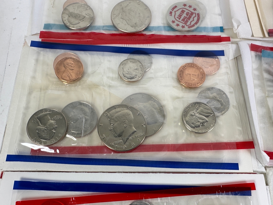 Box Of 34 U.S. Mint Proof Sets, Mint Sets, Commemoratives, Proof Silver Eisenhower Silver Dollar & More [Photo 6]