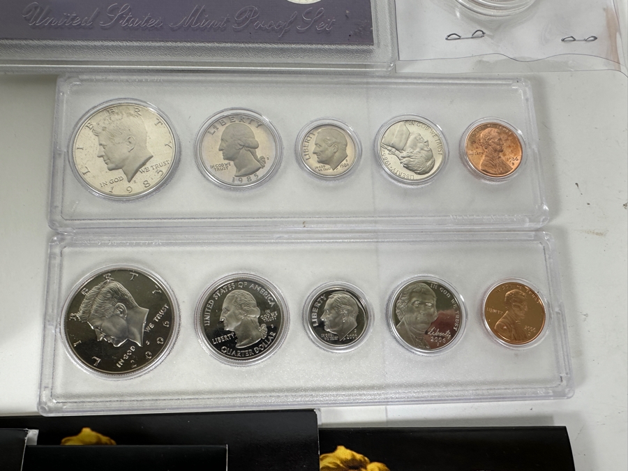 Box Of 34 U.S. Mint Proof Sets, Mint Sets, Commemoratives, Proof Silver Eisenhower Silver Dollar & More [Photo 16]