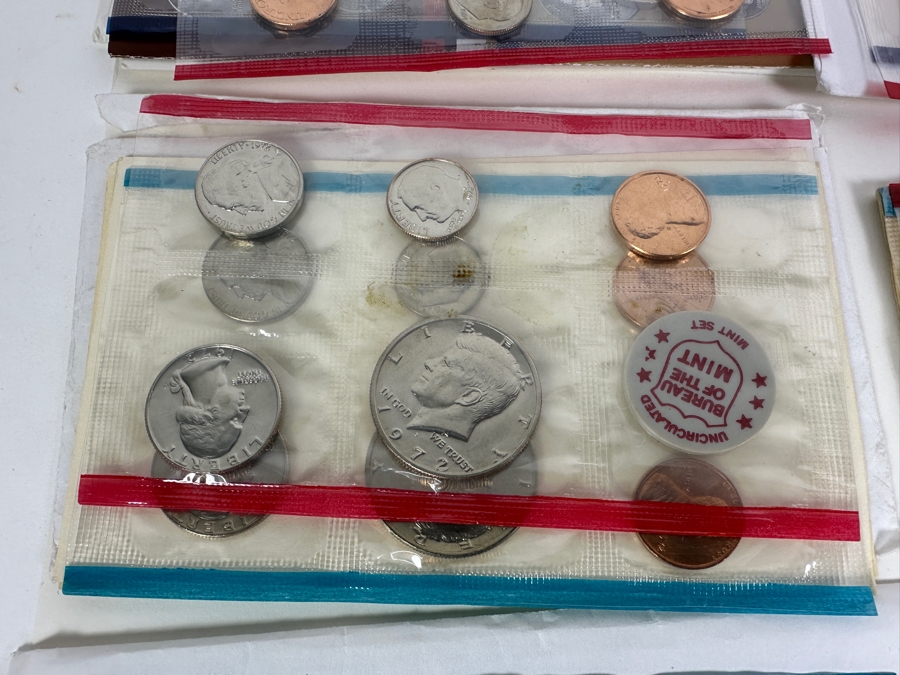 Box Of 34 U.S. Mint Proof Sets, Mint Sets, Commemoratives, Proof Silver Eisenhower Silver Dollar & More [Photo 4]