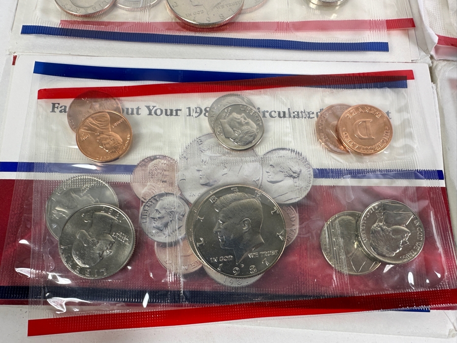 Box Of 34 U.S. Mint Proof Sets, Mint Sets, Commemoratives, Proof Silver Eisenhower Silver Dollar & More [Photo 7]