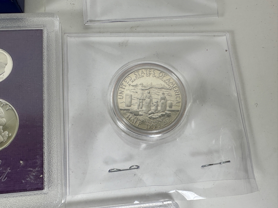 Box Of 34 U.S. Mint Proof Sets, Mint Sets, Commemoratives, Proof Silver Eisenhower Silver Dollar & More [Photo 21]