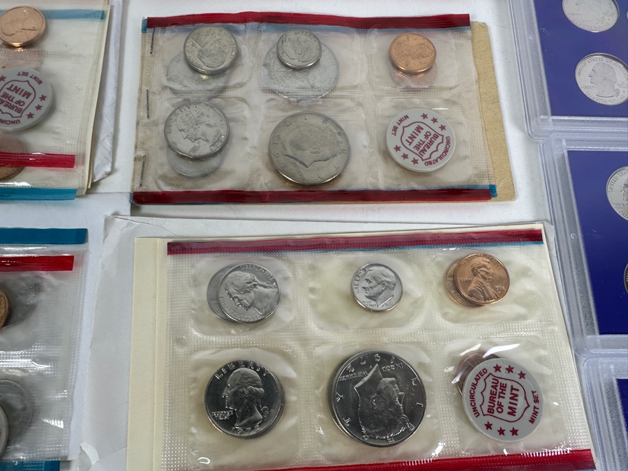 Box Of 34 U.S. Mint Proof Sets, Mint Sets, Commemoratives, Proof Silver Eisenhower Silver Dollar & More [Photo 10]