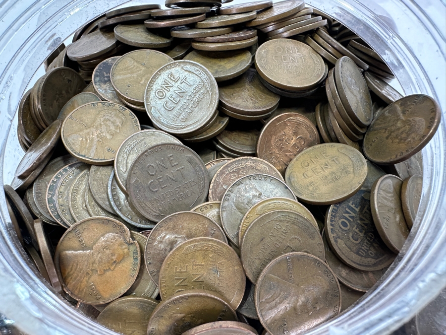 Over 20 Pounds Of Wheat Pennies 7,519g [Photo 4]
