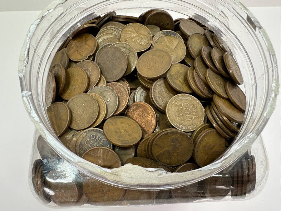Over 20 Pounds Of Wheat Pennies 7,519g [Photo 18]