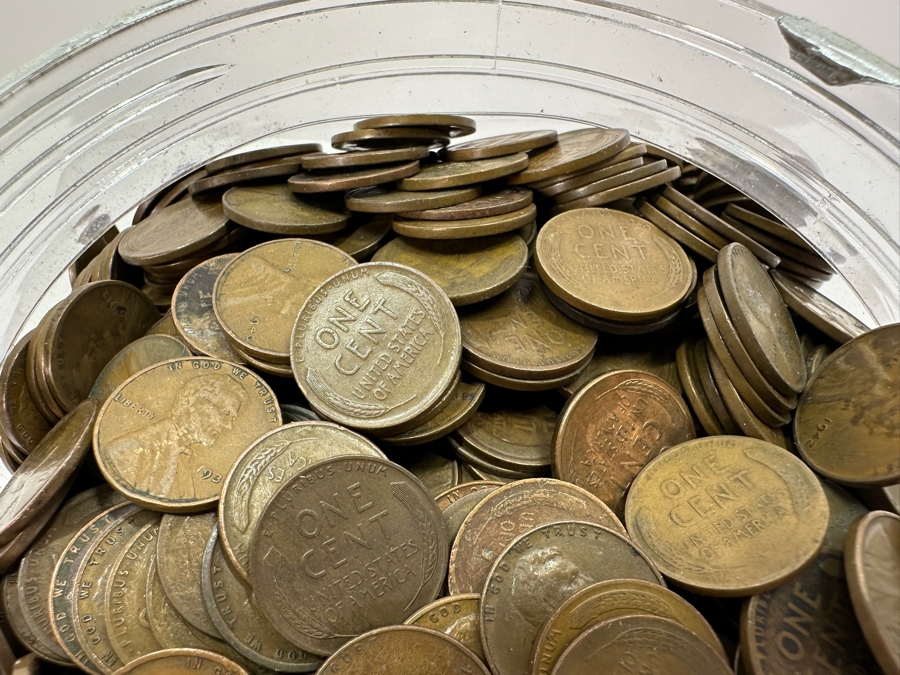 Over 20 Pounds Of Wheat Pennies 7,519g [Photo 5]