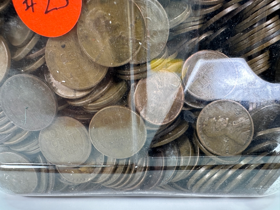 Over 20 Pounds Of Wheat Pennies 7,519g [Photo 12]
