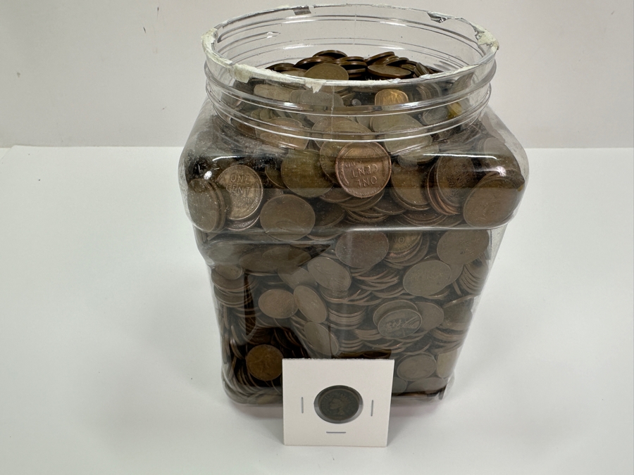 Over 20 Pounds Of Wheat Pennies 7,519g [Photo 3]