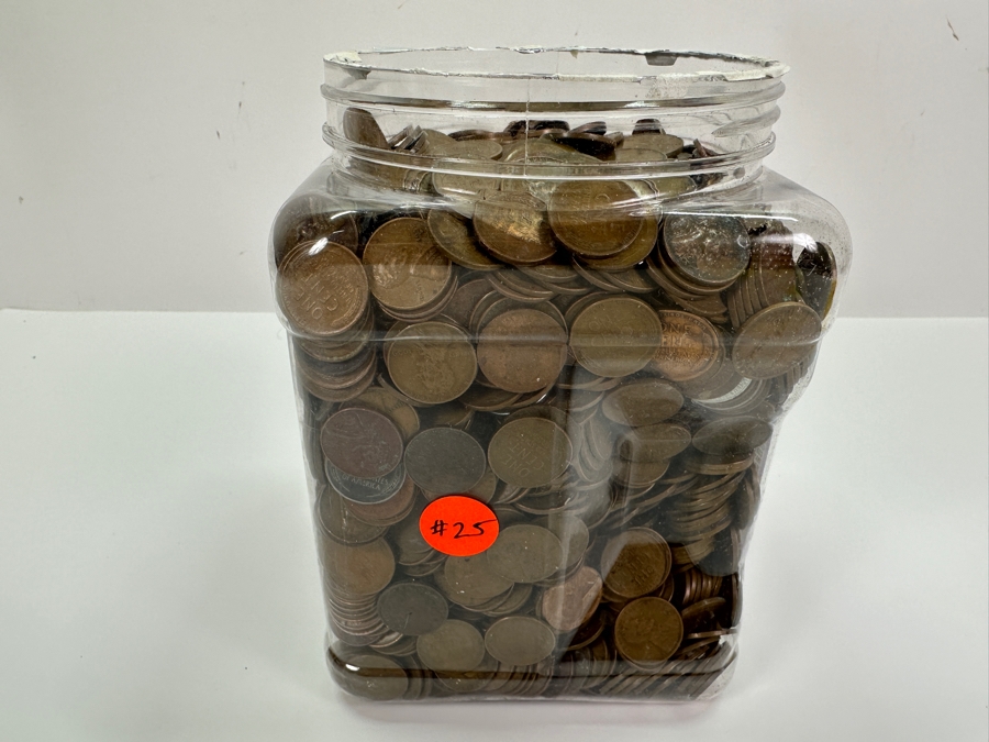 Over 20 Pounds Of Wheat Pennies 7,519g [Photo 11]
