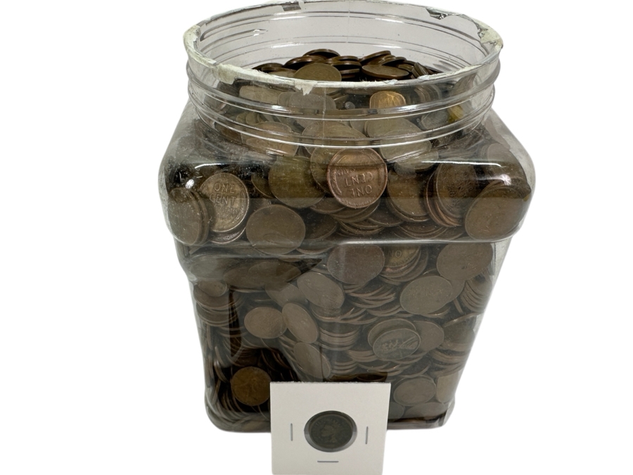Over 20 Pounds Of Wheat Pennies 7,519g