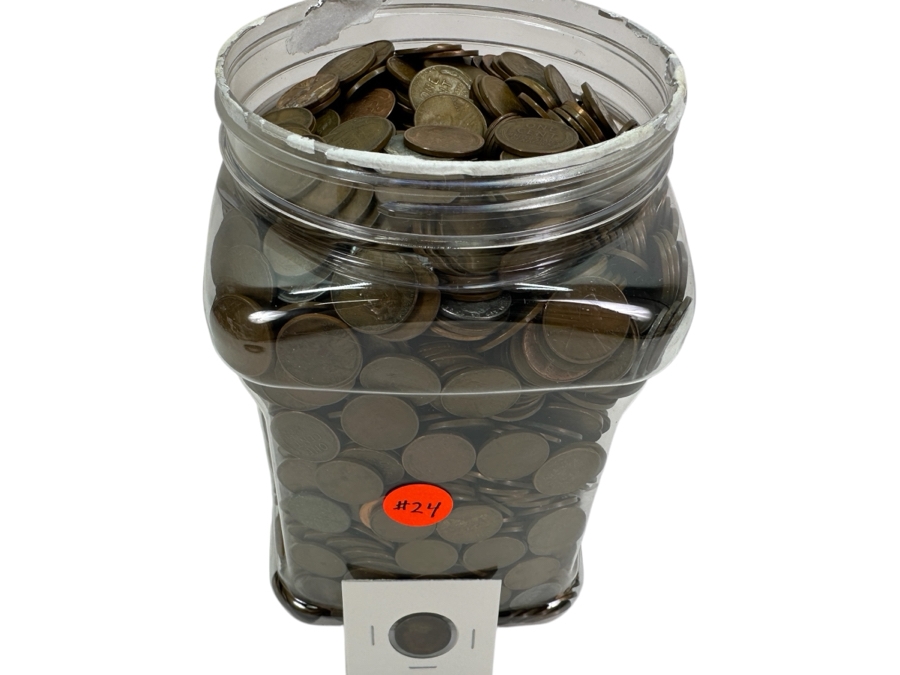 Over 22 Pounds Of Wheat Pennies 8,350g