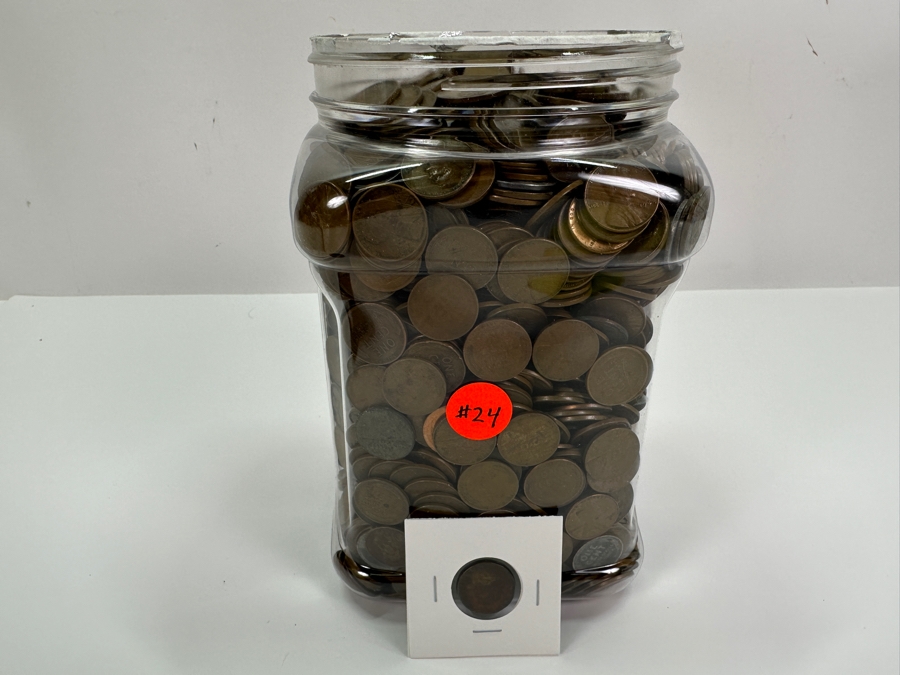 Over 22 Pounds Of Wheat Pennies 8,350g [Photo 3]