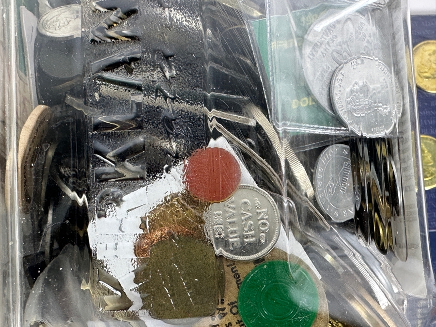 Container Filled With 14 Pounds Plus Of Tokens, Medals & Exonumia [Photo 9]