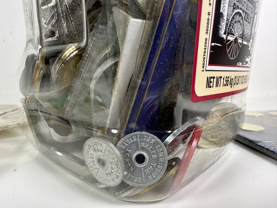 Container Filled With 14 Pounds Plus Of Tokens, Medals & Exonumia [Photo 23]