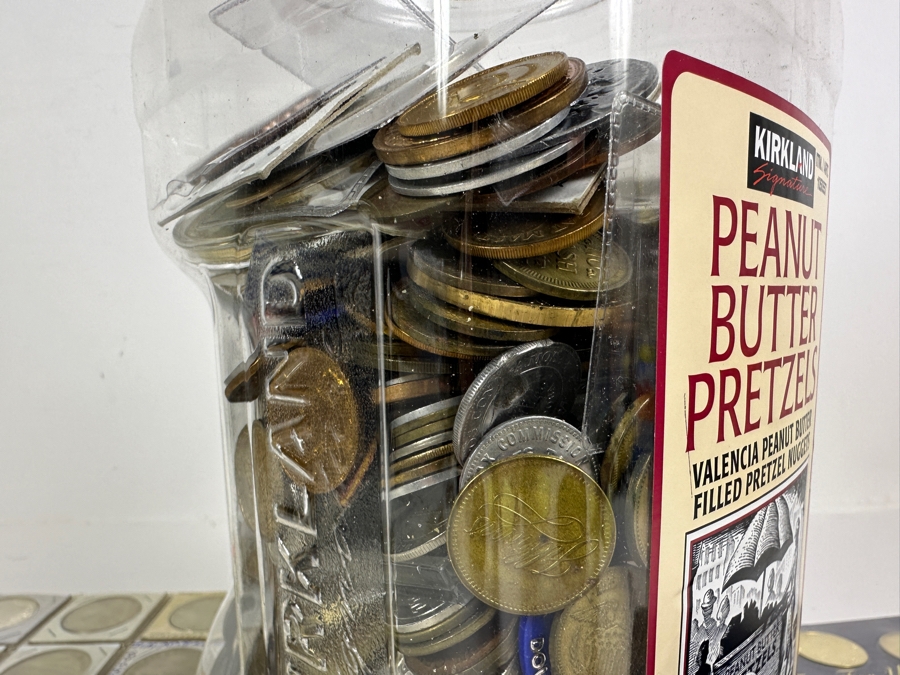 Container Filled With 14 Pounds Plus Of Tokens, Medals & Exonumia [Photo 25]