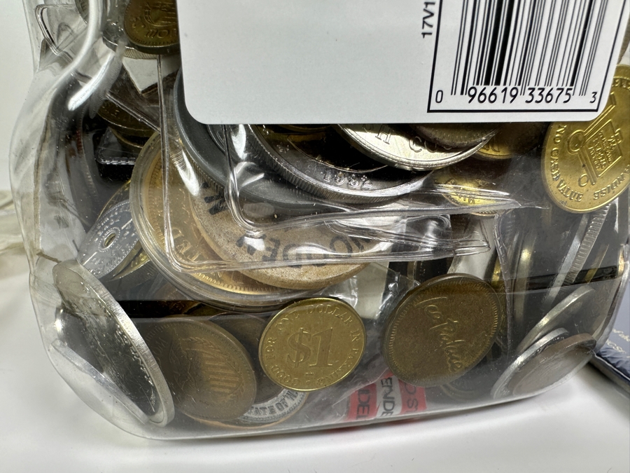 Container Filled With 14 Pounds Plus Of Tokens, Medals & Exonumia [Photo 18]
