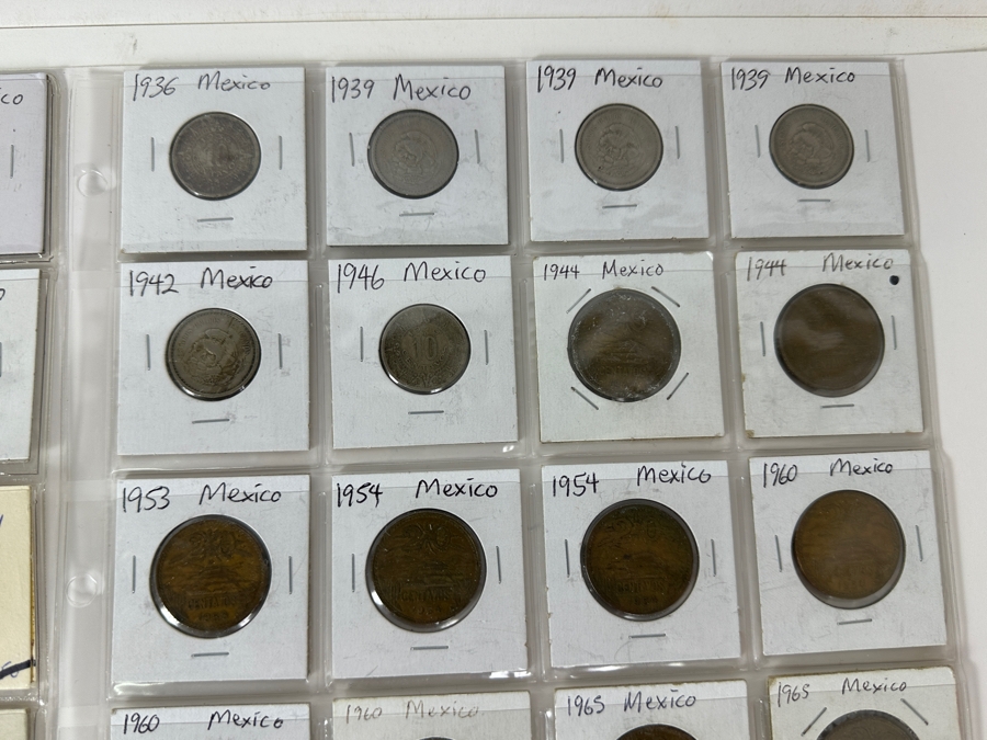 Mexican Coin & Currency Collection 56 Bills And 80 Coins [Photo 6]
