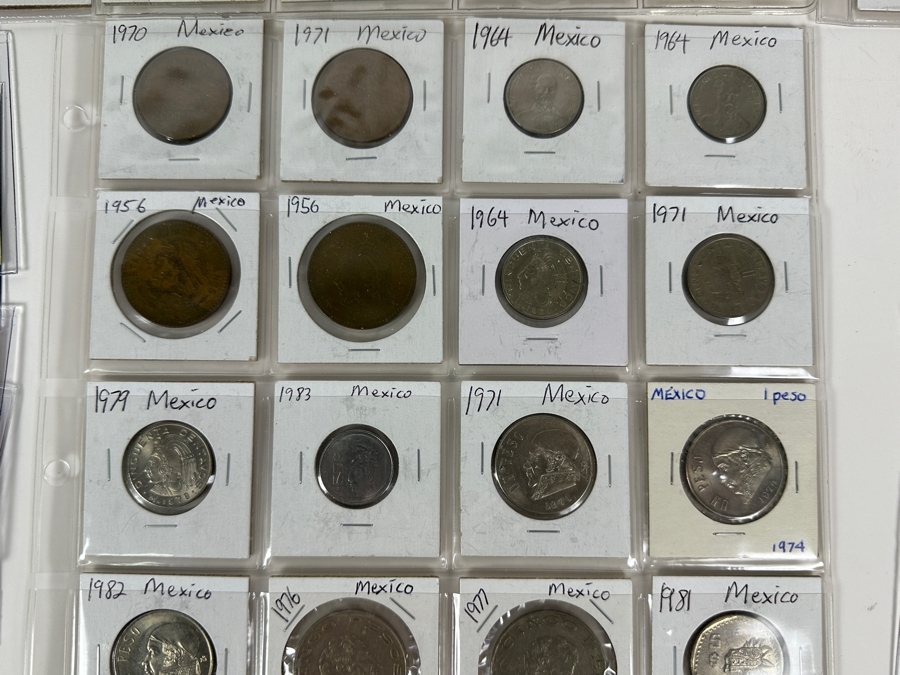 Mexican Coin & Currency Collection 56 Bills And 80 Coins [Photo 8]