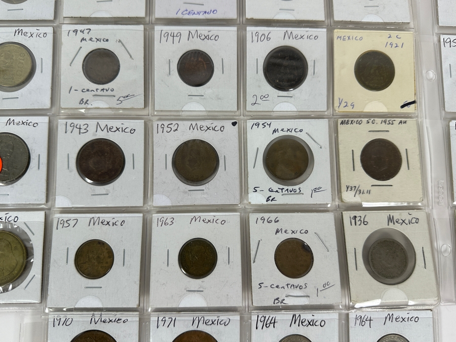 Mexican Coin & Currency Collection 56 Bills And 80 Coins [Photo 5]