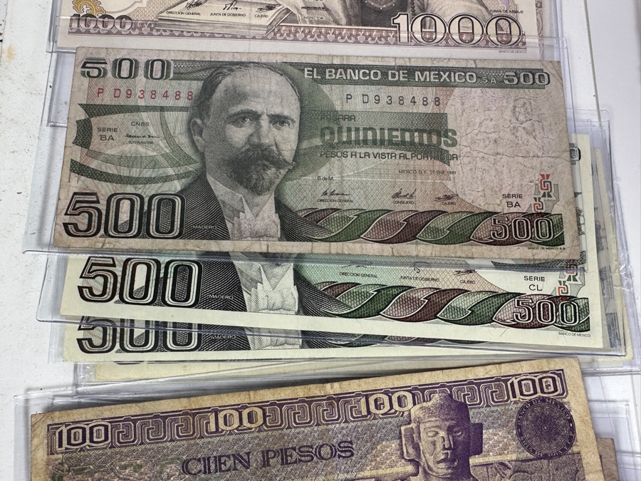 Mexican Coin & Currency Collection 56 Bills And 80 Coins [Photo 20]