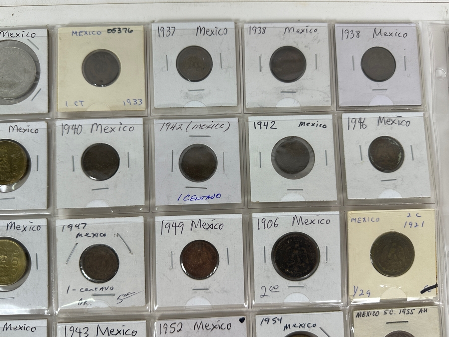 Mexican Coin & Currency Collection 56 Bills And 80 Coins [Photo 4]