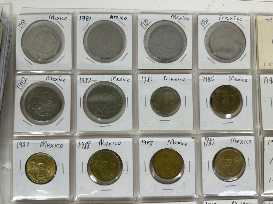 Mexican Coin & Currency Collection 56 Bills And 80 Coins [Photo 2]