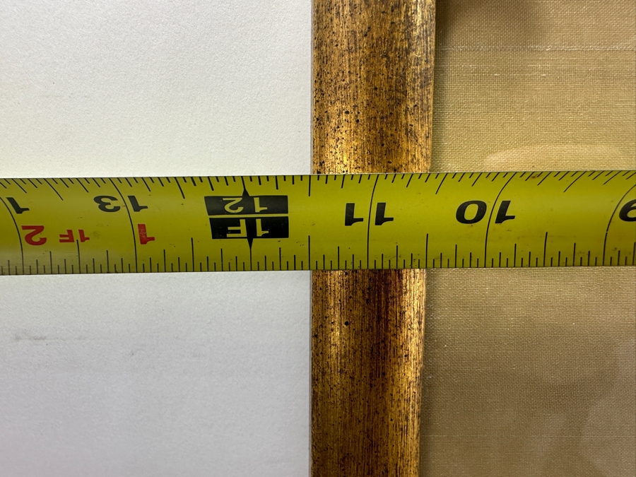 Framed Pair Of Framed Antique 19th Century Chinese Gold Thread Embroidered Robe Cuffs With The Forbidden Knot Embroidery Featuring Dragons, Phoenixes And Clouds 3.5 X 19.5 Framed 11.5 X 27.5 [Photo 13]