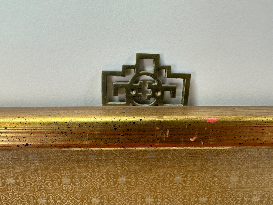 Pair Of Vintage Chinese Embroideries 4 X 22 Framed 11.5 X 29 [Photo 17]