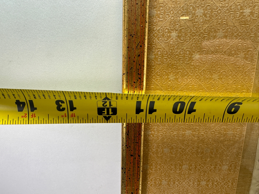 Pair Of Vintage Chinese Embroideries 4 X 22 Framed 11.5 X 29 [Photo 13]