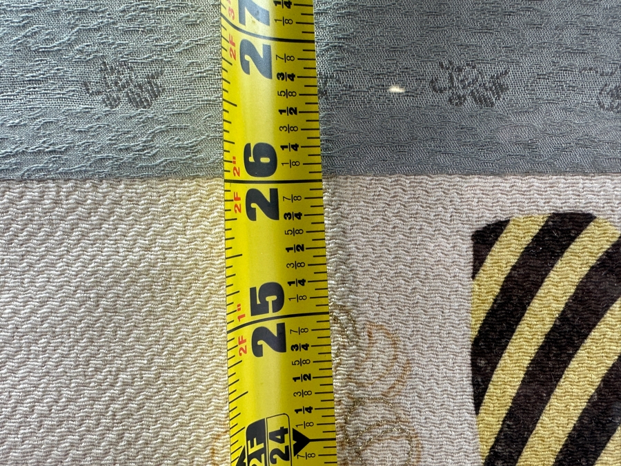 Vintage Japanese Silk Scroll Painting 22 X 26 Framed 28.5 X 43 [Photo 12]