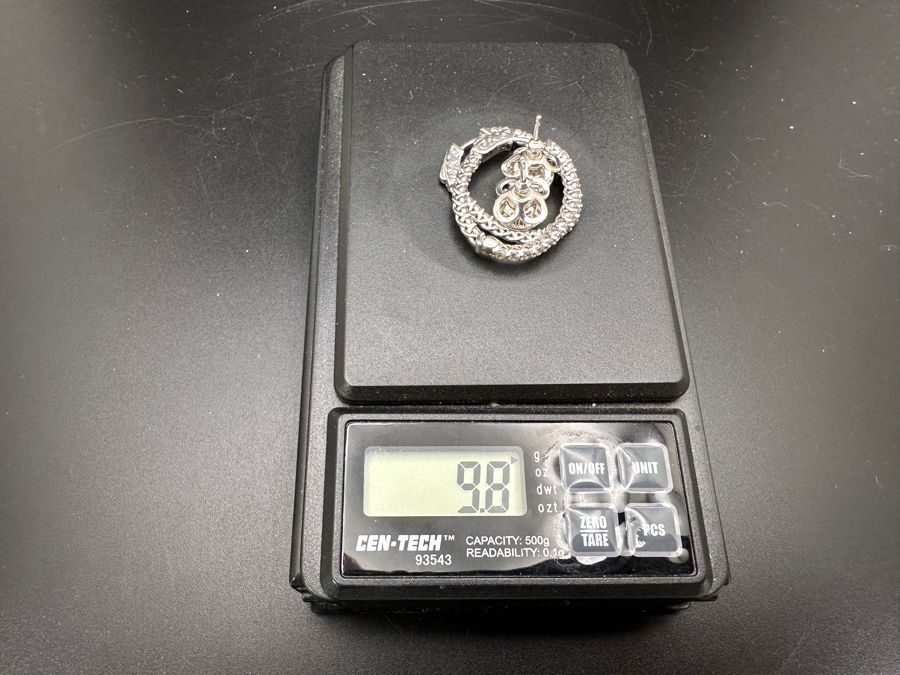 Two Pairs Of Sterling Silver Earrings 9.8g [Photo 11]