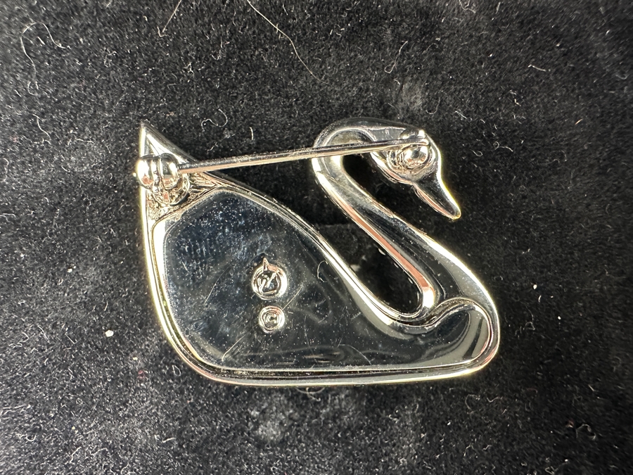 Swarovski Swan Pin Brooch [Photo 4]