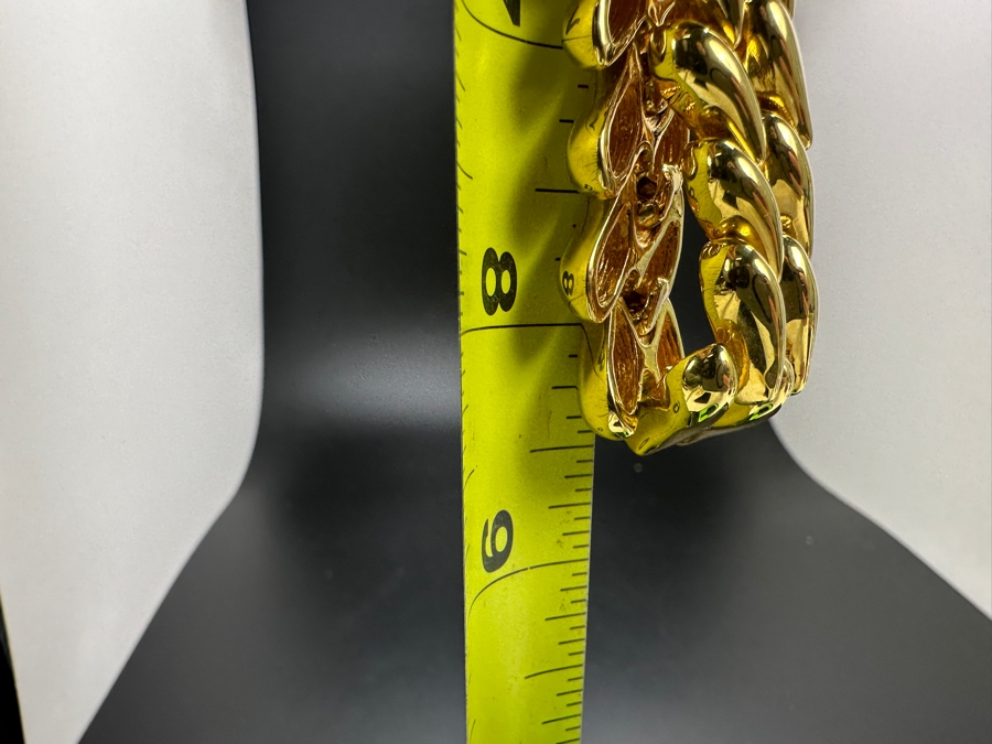 St John Signed Vintage Gold Tone 17' Necklace [Photo 6]