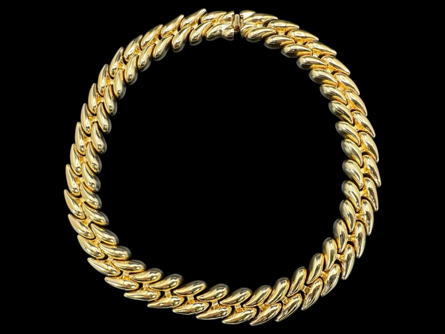 St John Signed Vintage Gold Tone 17' Necklace [Photo 1]
