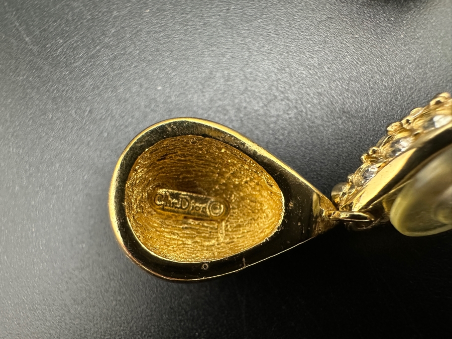 Pair Of Christian Dior Signed Earrings [Photo 4]