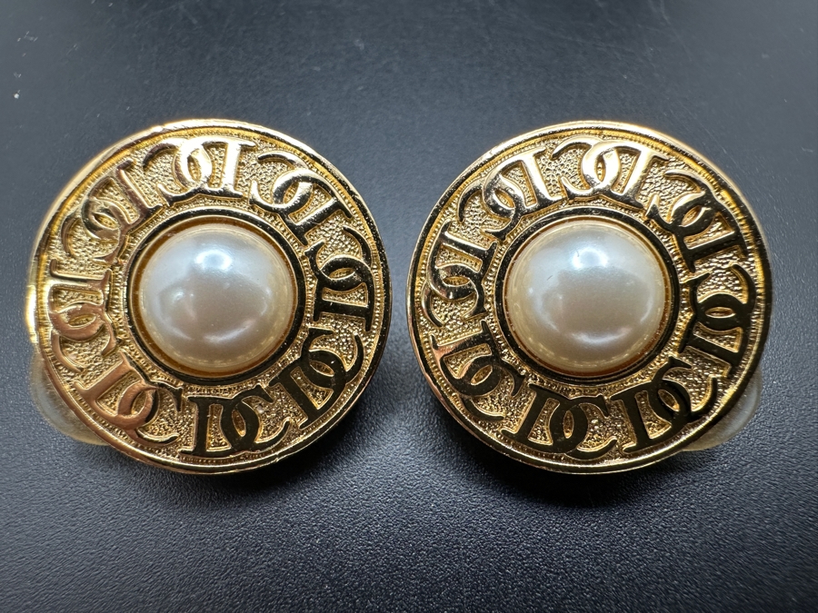 Christian Dior Signed Clip-On Earrings [Photo 2]